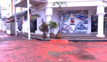 Keadaan selepas banjir di salah sebuah kampus Universiti Malaysia Kelantan (UMK)