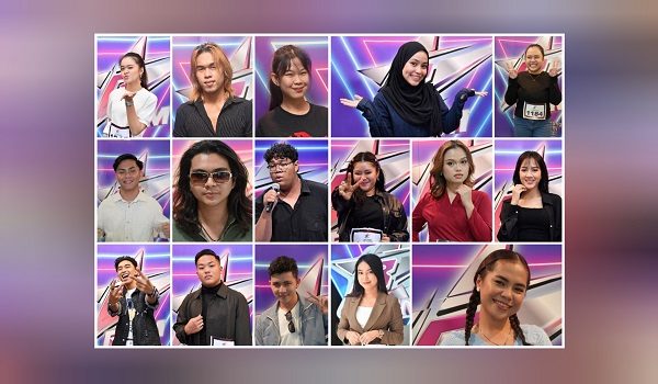 (Atas kiri) Nana, Jon, Dhania, Noy, Roxy Ixzy. (Tengah kiri) Harris, Joy, Hady Huv, Nuril, Eylia Guntabid, Erin Shahira. (Bawah kiri) Azumi, Feka, Shah Rezza, Akma Natasha, Liz