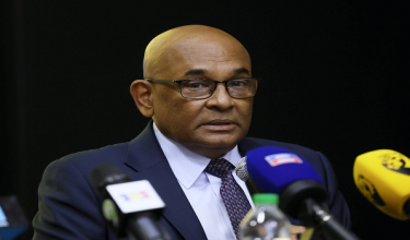 Setiausaha Agung AFC, Datuk Seri Windsor Paul John pada sidang media selepas Mesyuarat Jawatankuasa Khas FAM di Wisma FAM, hari ini./BERNAMA