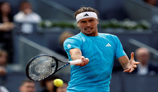 Pemain Jerman, Alexander Zverev pada aksi kejohanan tenis Terbuka Madrid 2026./foto AFP