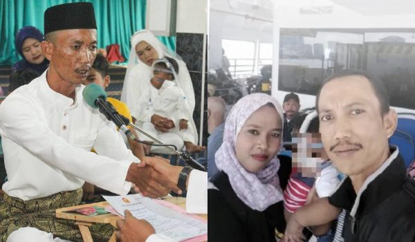 Mohd Azlan Ishak,36, dan Nor Hidayu Halim, 34, sah bergelar suami isteri dengan sekali lafaz