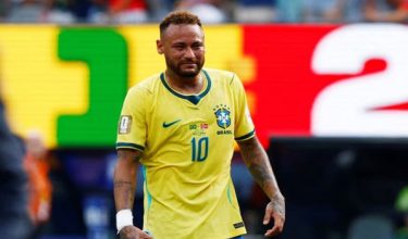 Neymar umum persaraan di pentas antarabangsa. Foto/AFP