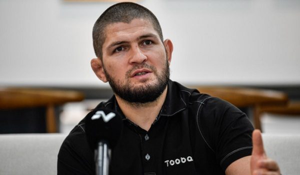 Khabib Nurmagomedov pada sidang akhbar di ibu negara hari ini/BERNAMA