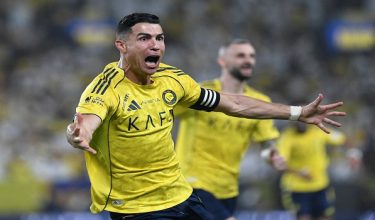 Soccer Football - Saudi Pro League - Al Nassr v Al Ahli - Al Awwal Park, Riyadh, Saudi Arabia - April 29, 2026 Al Nassr's Cristiano Ronaldo celebrates scoring their first goal REUTERS/Stringer     TPX IMAGES OF THE DAY