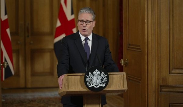 Perdana Menteri Britain, Keir Starmer, menegaskan bahawa gencatan senjata di Gaza mesti menjadi langkah pertama ke arah pelan damai yang lebih menyeluruh di rantau itu/Foto AFP
