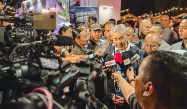 Datuk Seri Dr. Ahmad Zahid ditemui pemberita selepas Sesi Sembang Santai MotoGP / Foto RTM