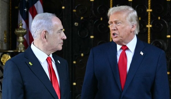 Pertemuan Donald Trump bersama Perdana Menteri Israel, Benjamin Netanyahu di White House/Foto AFP