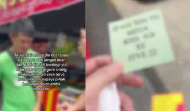 Satu video di laman Facebook milik Oppa Zuzu Kitchen dipercayai seorang daripada peniaga di bazar berkenaan, memaparkan kegiatan lelaki yang menyebarkan kad pinjaman tanpa lesen dan judi dalam talian.