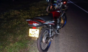 Motosikal yang ditunggang Allahyarham Lutfi Adib Yusof