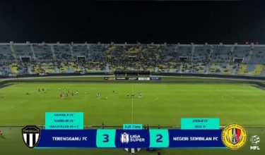 Keputusan penuh Terengganu FC (TFC) menentang Negeri Sembilan FC (NSFC) di Stadium Sultan Mizan Zainal Abidin