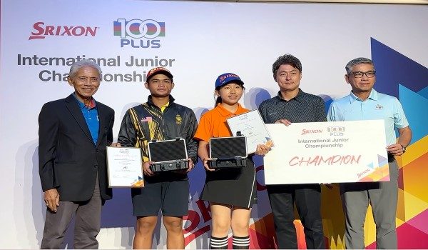 Pemain negara, Muhd Daniel Muhd Nazari dan wakil China, Wang Enxi, dinobat sebagai juara keseluruhan lelaki dan perempuan Kejohanan Golf Srixon 100PLUS Remaja Antarabangsa 2025